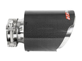 aFe MACH Force-Xp 304 SS Clamp-On Exhaust Tip 2.5in. Inlet / 4.5in. Outlet / 7in. L - Carbon Fiber - 49T25454-C07