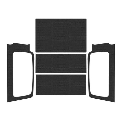 DEI 04-06 Jeep Wrangler LJ Unliminted Leather Look Headliner Complete Kit - Black - 50604