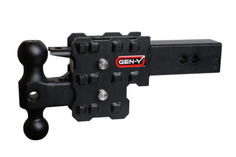 Gen-Y Phantom-X 2.5in Solid Shank 2.5in Drop 1.6K TW 16K Hitch w/GH-051 & GH-032 (No Flat Towing) - GH-2422X