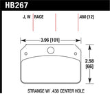 Hawk DR-97 Brake Pads for Strange w/ 0.438in Center Hole - HB267J.480