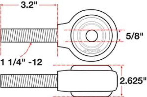 SPC Performance XAXIS Rod End Ball Joint - 15738