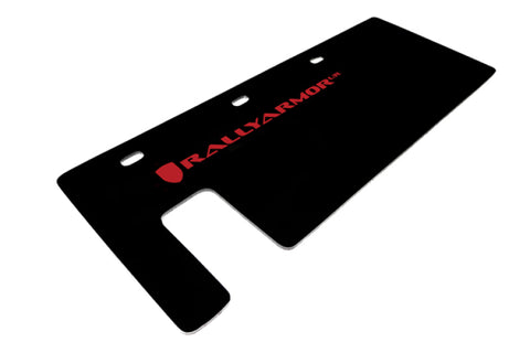 Rally Armor 15-16 Polaris Slingshot Rear Swingarm Black UR Mud Flap w/Red Logo (MOQ 200 PCS) - MF35-UR-BLK/RD