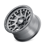 Dirty Life 9311 Enigma Pro 17x9/8x170 BP/-12mm Offset/130.8mm Hub Satin Graphite Wheel - Beadlock - 9311-7970MGT12