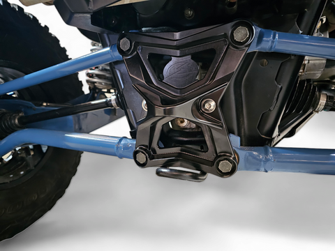 Elektric Offroad 2020-2024 Polaris Rzr Pro Xp Radius Rod Plate With Tow Hook Anodized Black - RRP610025