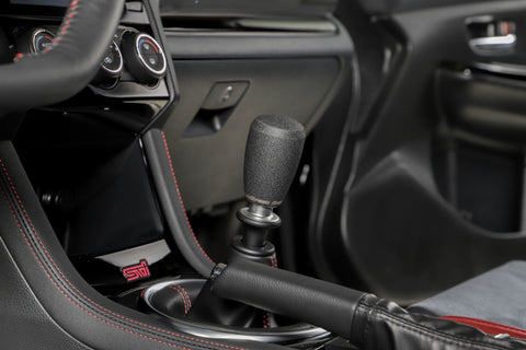 GrimmSpeed Shift Knob Stainless Steel - Subaru 5 Speed and 6 Speed Manual Transmission - Black - 380001