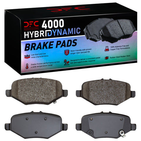 DFC 13-19 Lincoln Mkt Rear 4000 Hybridynamic Brake Pads - 4000-1612-00