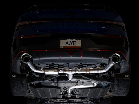 AWE Tuning 22-26 Hyundai Elantra N SwitchPath Cat-Back Exhaust - Chrome Silver Tips - 3025-32237