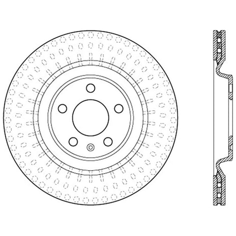 Stoptech 10-19 Audi S4 Premium Rear CryoStop Brake Rotor - 125.33137CRY