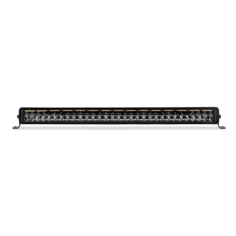 Go Rhino Xplor Blackout Combo Series Dbl Row LED Light Bar w/Amber (Side/Track Mount) 32in. - Blk - 753003012CDS