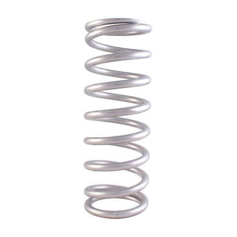 QA1 3-4/5in ID Tapered High Travel Pigtail Spring - 9in Length x 450lbs/in - Silver Powder Coated - 9HTSP450
