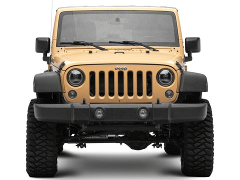 Raxiom 18-26 Jeep Wrangler JL/ 20-26 Gladiator JT HiOutput LED Hlights/Angel Eye DRL-Blk-Clear Lens - J211421
