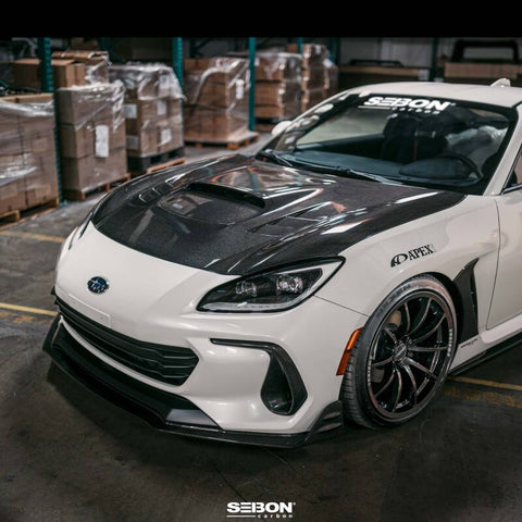 Seibon 22-23 Subaru BRZ MB-Style Carbon Fiber Front Lip - FL22SBBRZ-MB