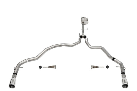 Corsa 2021-2025 Ford F-150 Regular Cab/6.5in Bed 5.0L V8 Xtreme Cat-Back Dual Rear Exit-Polished - 21143