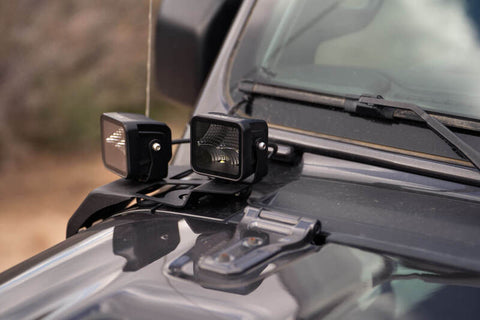 DV8 Offroad 18-22 Jeep Gladiator JT Cowl Light Bar Bracket - LBJL-04