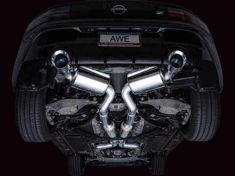 AWE Tuning 2023 Nissan Z RZ34 RWD Touring Edition Cat-Back Exhaust System w/ Chrome Silver Tips - 3015-32400