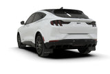 Rally Armor 21-26 Ford Mustang Mach-E/GT/Rally Black Mud Flap w/White Logo - MF96-UR-BLK-WH