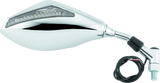 BikeMaster Universal Mirror with Integrated Turn Signals 10mm - Pair - Chrome - 600298