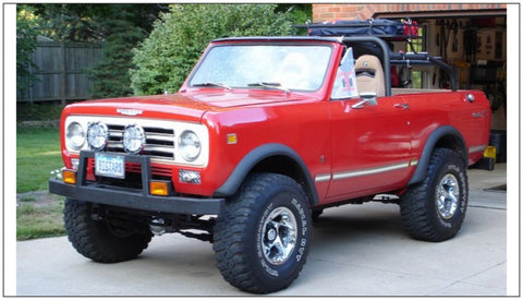 Bushwacker 72-80 International Scout II Extend-A-Fender Style Flares 2pc - Black - 60002-01