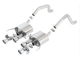Borla 15 Chevy Corvette C7 ZO6 6.2L w/o AFM w/ NPP ATAK Quad RD RL AC Tips Center Rear Exit Exhaust - 11905