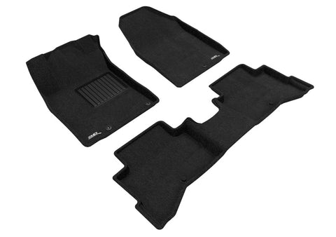 3D MAXpider 2017-2022 Kia Niro Elegant Floor Mat- Black 1St Row 2Nd Row - L1KA04404709