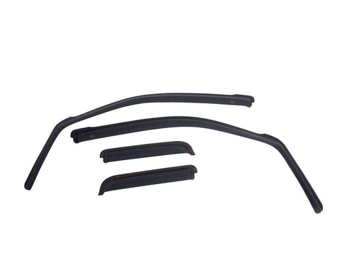 EGR 15+ Ford F150 Super Cab In-Channel Window Visors - Set of 4 - Matte (573475) - 573475