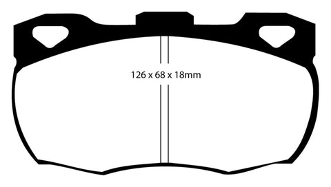 EBC 92-97 Land Rover Defender Greenstuff Front Brake Pads - DP6708