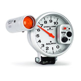 Autometer Sport-Comp 5 inch 10K RPM Shift Light Silver Tach - 3911