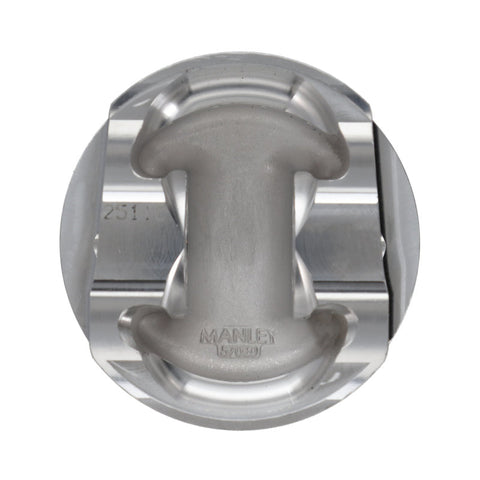 Manley Nissan GTR VR38DETT 98mm Bore 88.4mm Stroke -2cc Dish Turbo Tuff Piston Set w/ Rings - 641000CE-6