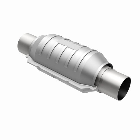 MagnaFlow Conv Univ 2in Inlet/Outlet Ctr/Ctr Round 9in Body L x 5.125in W x 13in Overall L 49 State - 51204