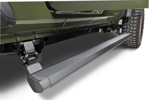 RealTruck 20-24 Jeep Gladiator CC 4dr VoltStep Electric Running Board Kit (Cut/Drill Req.) - Tex Blk - 20451687PC