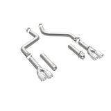 MagnaFlow Axle-Back, SS, 3in, Quad Split Rear 3.5 Tips 2015 Dodge Challenger incl SRT Hellcat - 19206