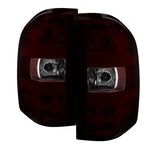 xTune GMC Sierra 07-13 OEM Tail Lights Dark Red ALT-JH-CSIL07-OE-RSM - 9033100