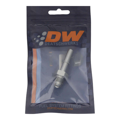 DeatschWerks 6AN Male Flare to 5/16IN Male EFI Quick Connect Adapter - 6-02-0112