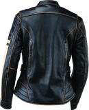 River Road Dame Vintage Leather Jacket Black Womens - Small - 094388