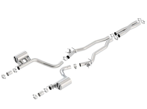 Borla 15-16 Dodge Challenger Hellcat 6.2L V8 ATAK w/ Valve Simulator CB Exhaust Factory Valance - 140648