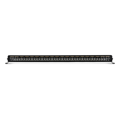 Go Rhino Xplor Blackout Combo Series Dbl Row LED Light Bar w/Amber (Side/Track Mount) 40in. - Blk - 754004012CDS