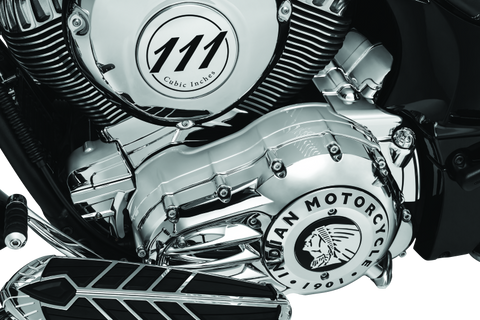 Kuryakyn Rear Oil Panel Accent Chrome Indian - 5644