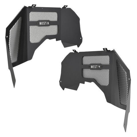 Westin 18-20 Jeep Wrangler JL Inner Fenders - Front - Textured Black - 62-11025