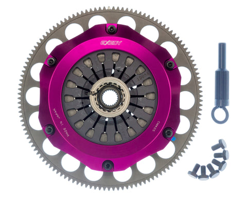 Exedy 1993-1995 Mazda RX-7 R2 Hyper Compe-R Twin Cerametallic Clutch Rigid Center Disc Pull Type - ZM022SBL