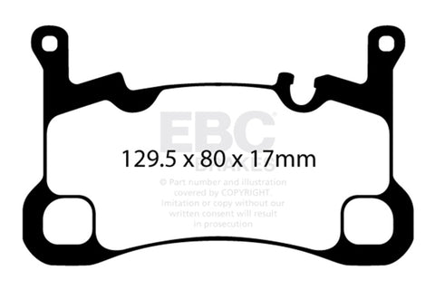 EBC 2018+ Porsche Cayenne (3rd Gen) 3.0L Turbo Bluestuff Rear Brake Pads - DP52380NDX