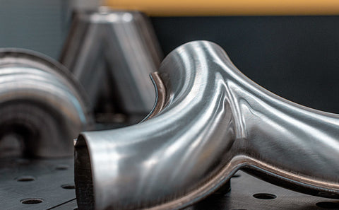 MagnaFlow Universal Trans Y-Pipe All SS 4inch (Dual) 3.5inch (Single) x 13inch (Overall) - 10800