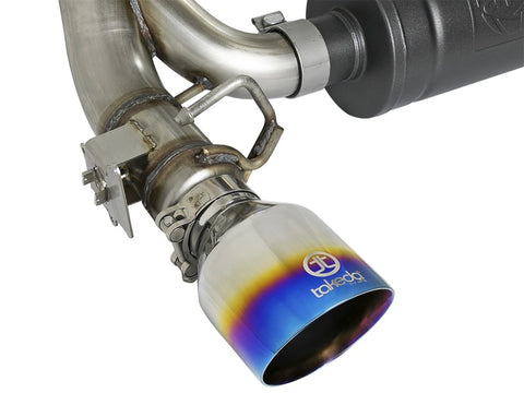 aFe Takeda 3in 304 SS Cat-Back Exhaust System w/ Blue Flame Tip 16-18 Ford Focus RS I4-2.3L (t) - 49-33103-L