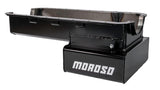Moroso Ford 351W (w/Front Sump & Billet End Seals) Road Race Baffled Wet Sump 7qt 8in Steel Oil Pan - 20536