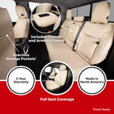 Covercraft 23-26 Ford F250-F550 SD Leatherette PrecisionFit Custom Front Row Seat Covers - Med Grey - GTF4347ABLTMG