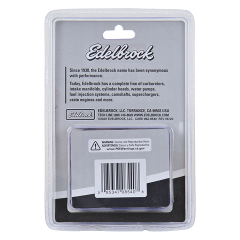 Edelbrock Exhaust Header Bolts 3/8in-16 X 3/4in, Black Oxide W/ Allen Socket - 8540