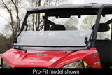 Seizmik 10-14 Polaris 400-570 Ranger Mid-Size - 1.75 in. Versa-Fold Windshield - UV Resistant Poly - 50-23079KIT