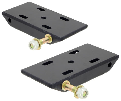 RockJock HD Leaf Spring Plates and Shock Mounts For Use w/ 2 1/2in Springs - CE-9031C
