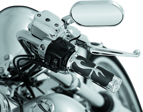 Kuryakyn ISO  Flame Grips  Dual Cable Chrome - 6260