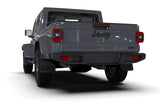 Rally Armor 19-25 Jeep JT Gladiator (Mojave/Rubicon) Black Mud Flap w/Grey Logo - MF104-BLK-GRY
