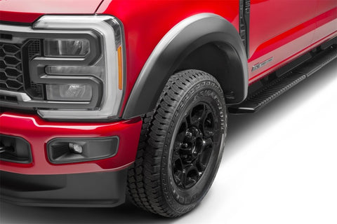 Bushwacker 23-24 Ford F-250/350 SuperDuty Extend-A-Fender Style Flares 2pc Front - Black - 20147-02